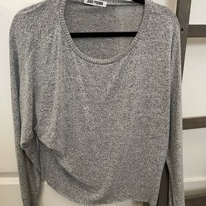 Joan Brown grey soft long sleeve